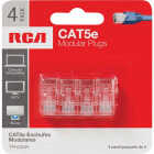 RCA CAT-5E Clear Modular Plug Connector (4-Pack) Image 2